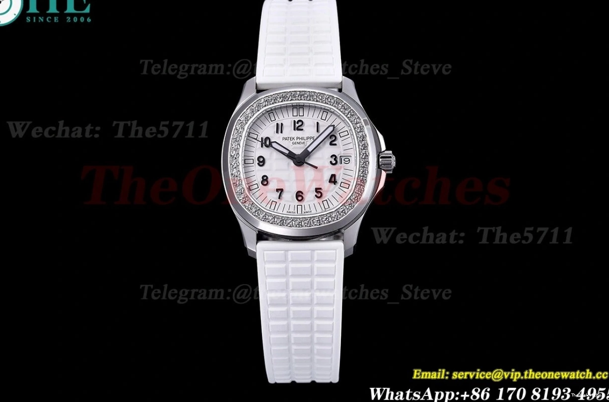 PPF Dial Aquanaut RU 35.6mm White SS A324 Ladies Dia 0523
